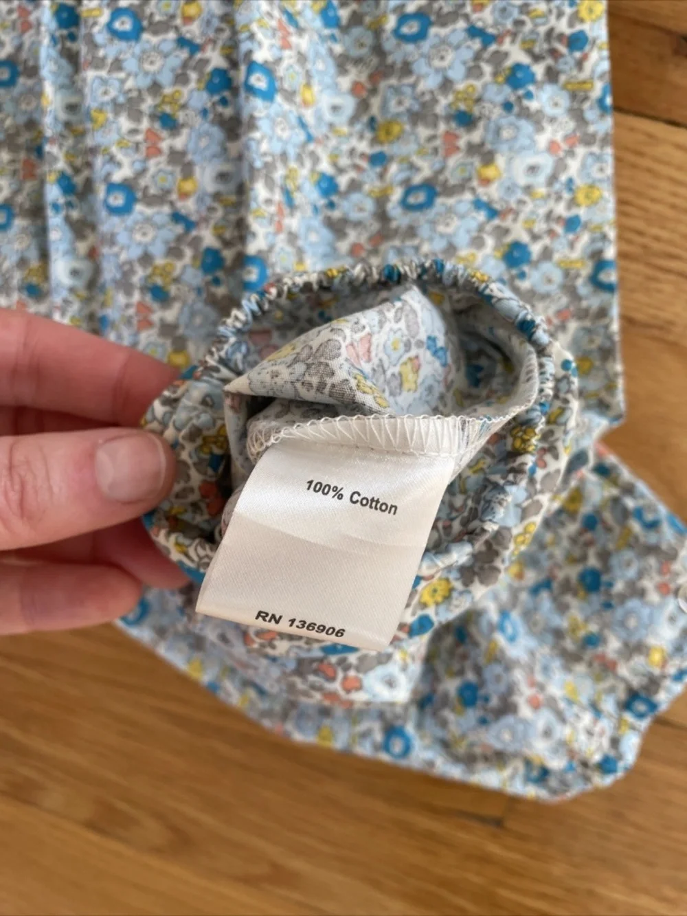 NWT Petite Confection 18 Months Smocked Long Sleeve Romper 100% Cotton